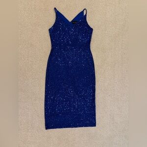 Donna Morgan Royal Blue Sequin dress